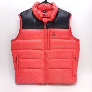 Nike ACG Pink Salmon Puffer Vest 550 Down‎ Fill All Conditions Gear Y2K READ